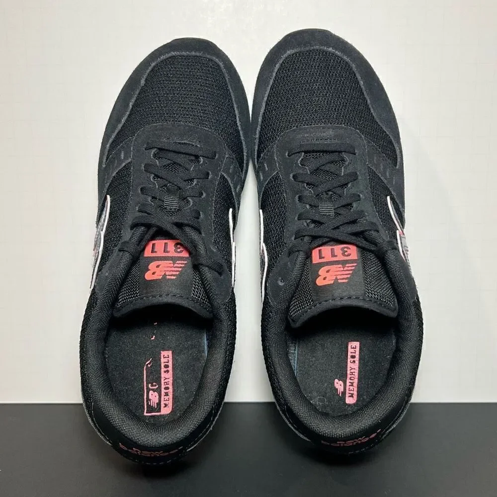 Womens NEW BALANCE 311 Black Sneakers / Size 10
